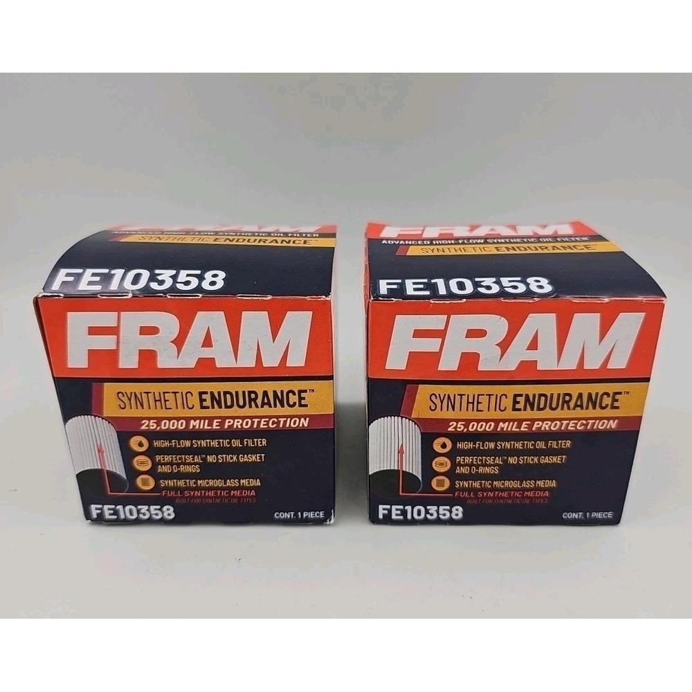 FRAM FE10358‎ Endurance Premium 25,000 mile 2pk